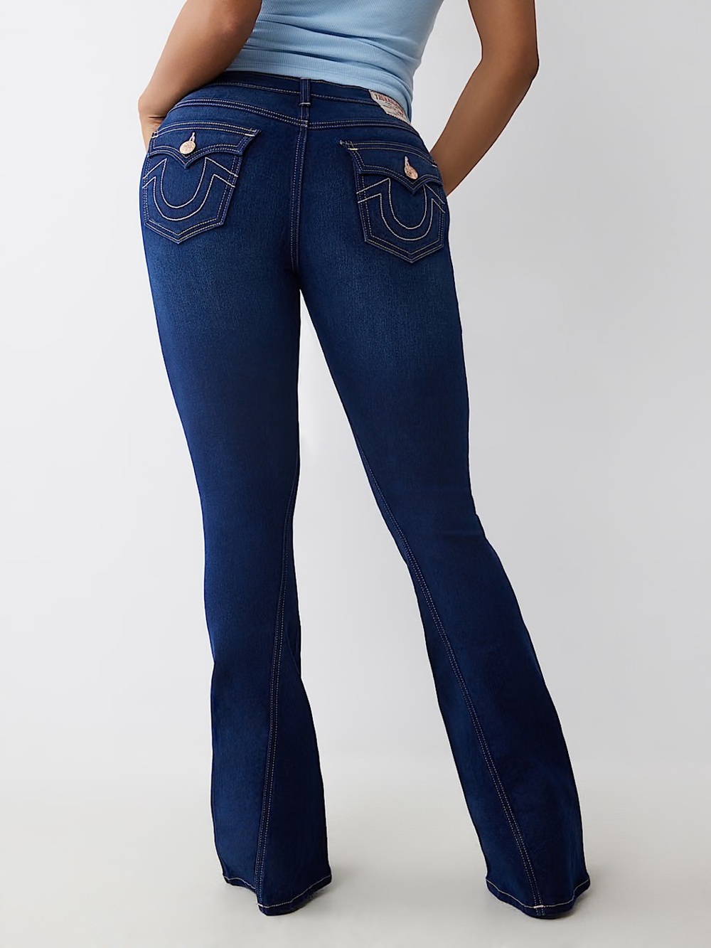 NWT True Religion Joey Mid Rise Flare Jean Size 24